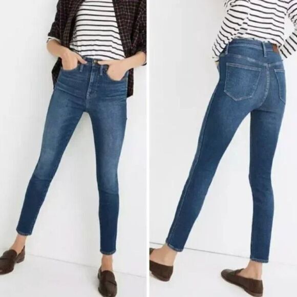 NEW Madewell 10" High-Rise Skinny Jeans in Winston Wash,‎ 26 - Picture 1 of 16